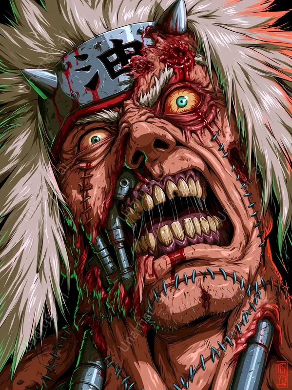Android Zombie Naruto Vector Portraits