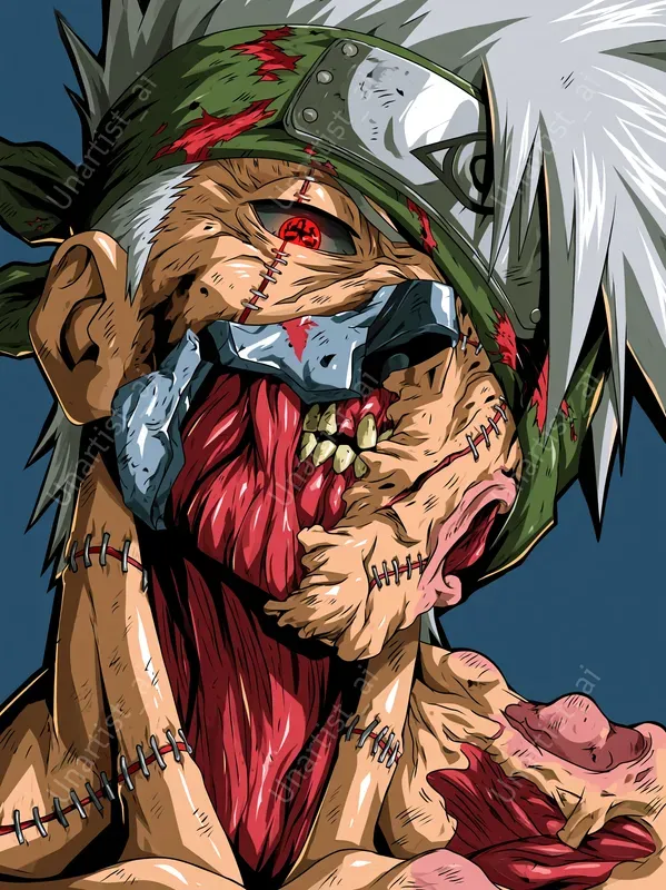 Android Zombie Naruto Vector Portraits