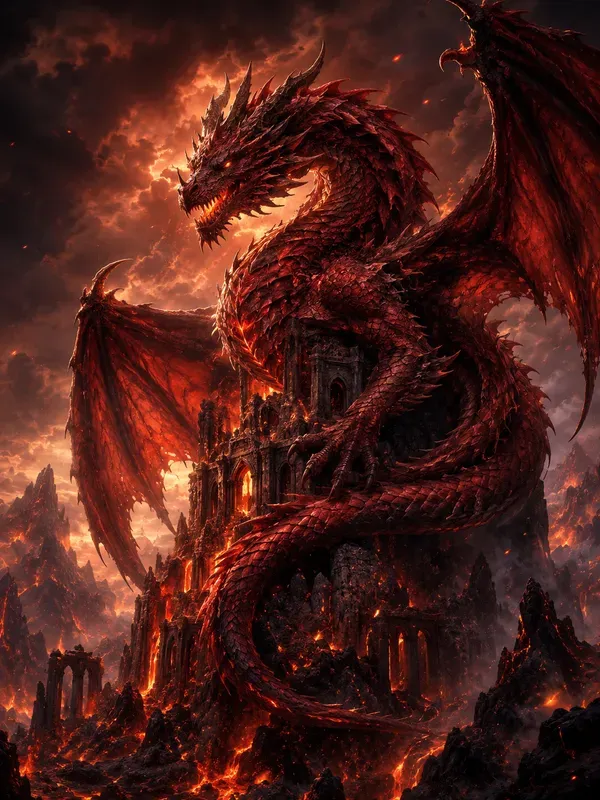 Dragon Fantasy Creature Concept Art