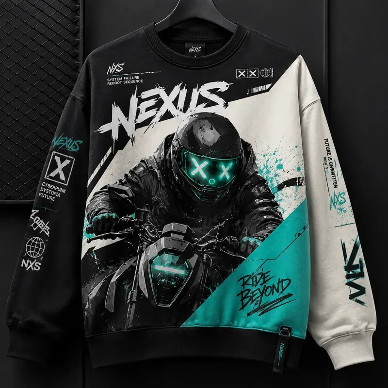 Urban Streetwear Graphic Sweatshirt Art
