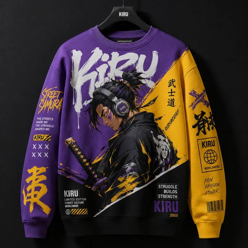 Urban Streetwear Graphic Sweatshirt Art