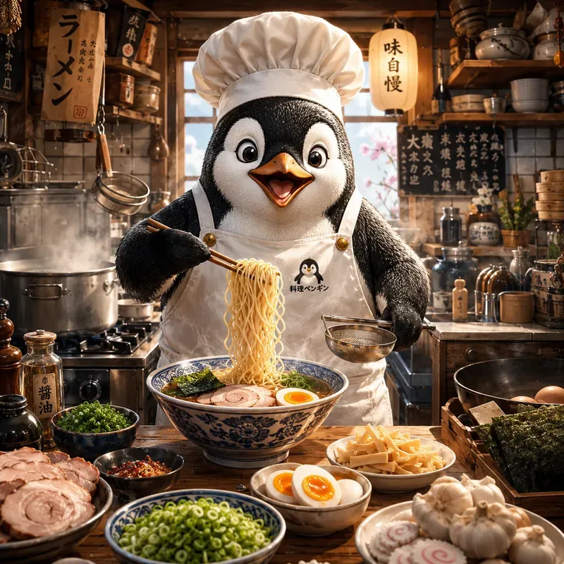 Whimsical Animal Chef Scenes