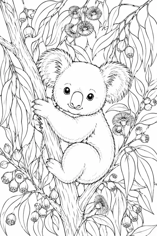 Enchanted Woodland Animal Coloring Pages