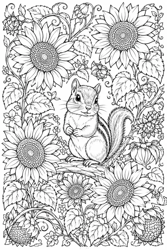 Enchanted Woodland Animal Coloring Pages
