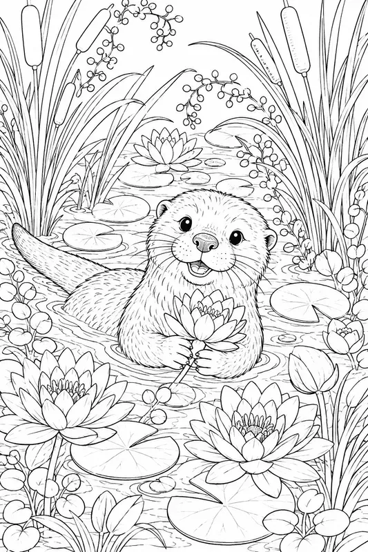 Enchanted Woodland Animal Coloring Pages