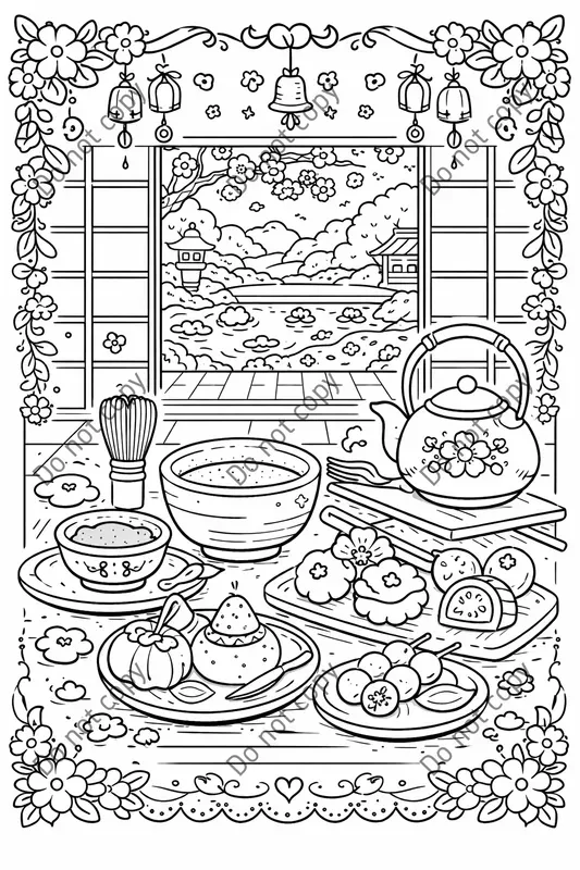 Cozy Bakery Coloring Book Pages