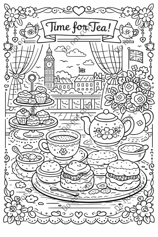Cozy Bakery Coloring Book Pages