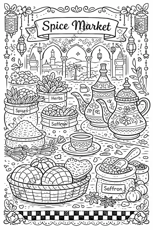 Cozy Bakery Coloring Book Pages