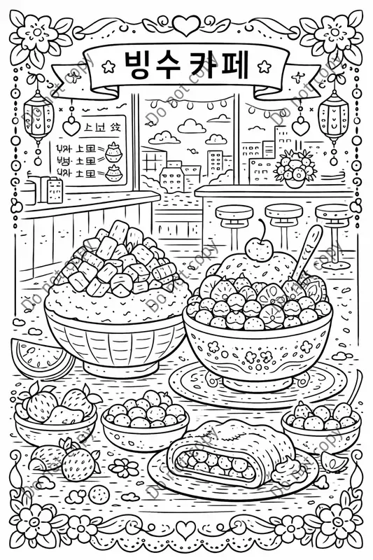 Cozy Bakery Coloring Book Pages