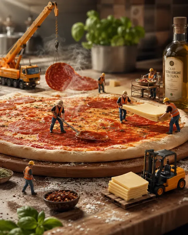 Tiny Workers Cooking Scenes