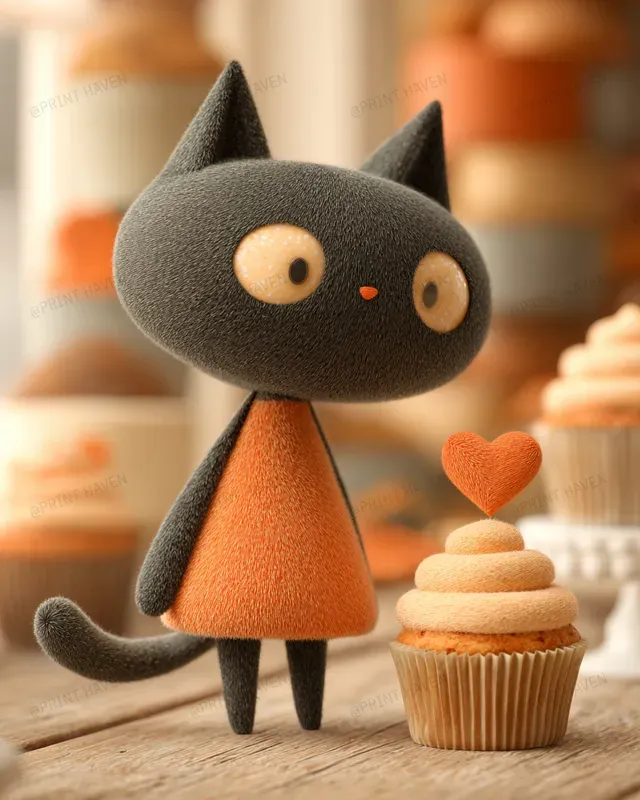 Pixar Style 3D Valentines Cats