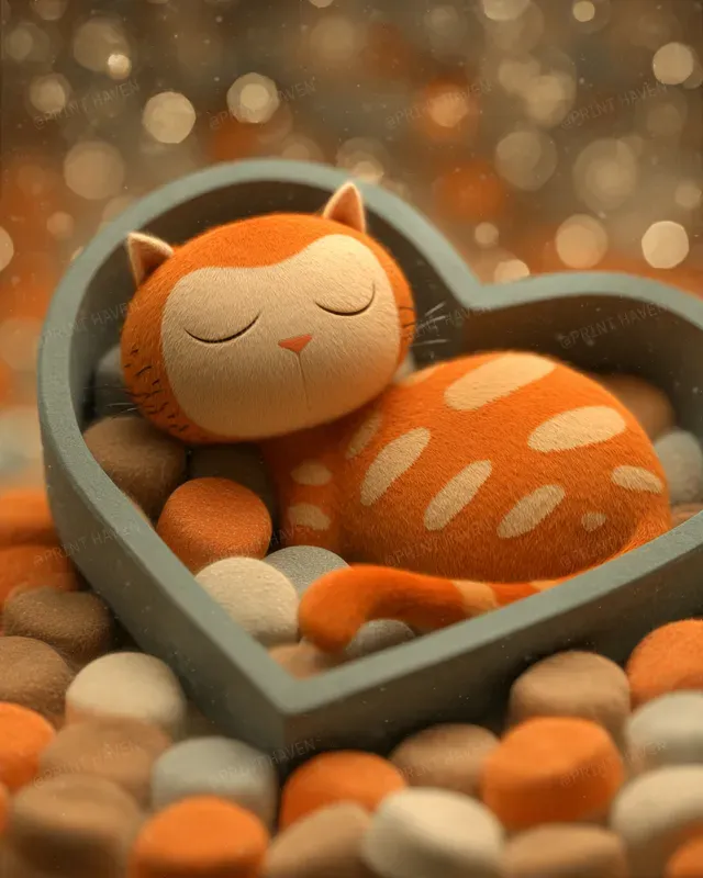 Pixar Style 3D Valentines Cats