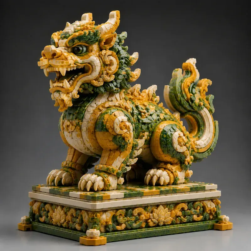Tang Sancai Lego Style Generator