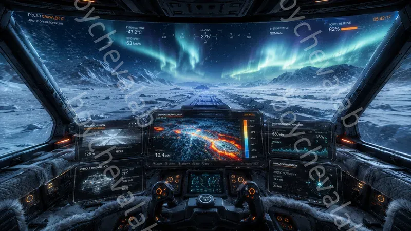 Hightech Vehicle Interior Dash UIs