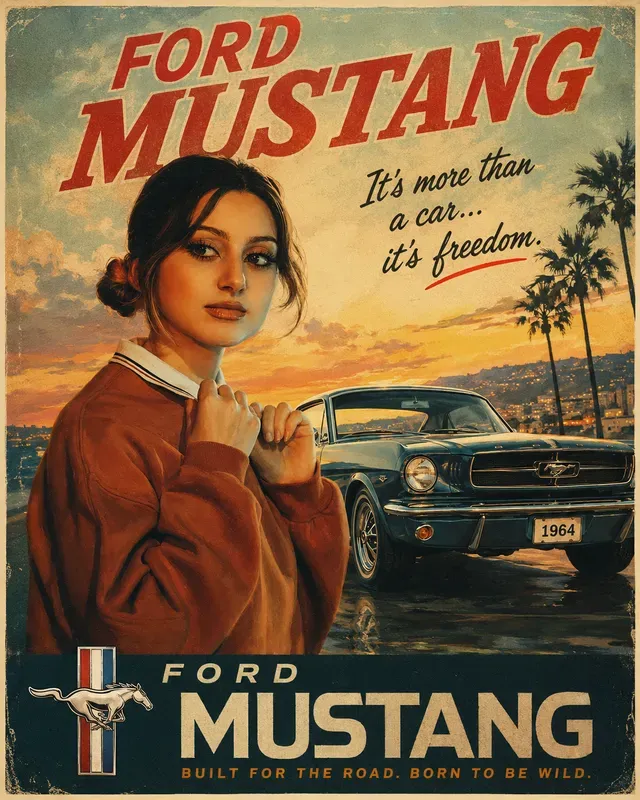 Authentic Vintage Advertising Poster Gens