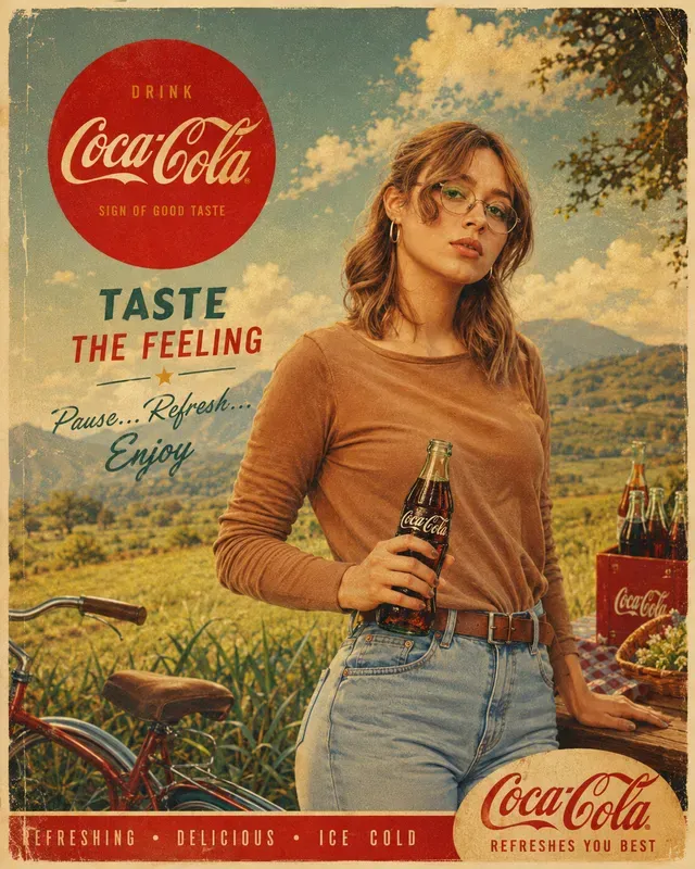 Authentic Vintage Advertising Poster Gens