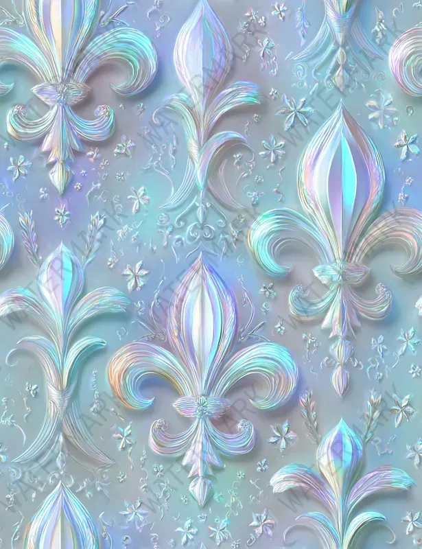Icy Blue Seamless Pastel Patterns