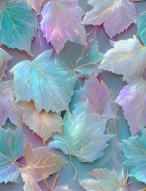 Icy Blue Seamless Pastel Patterns