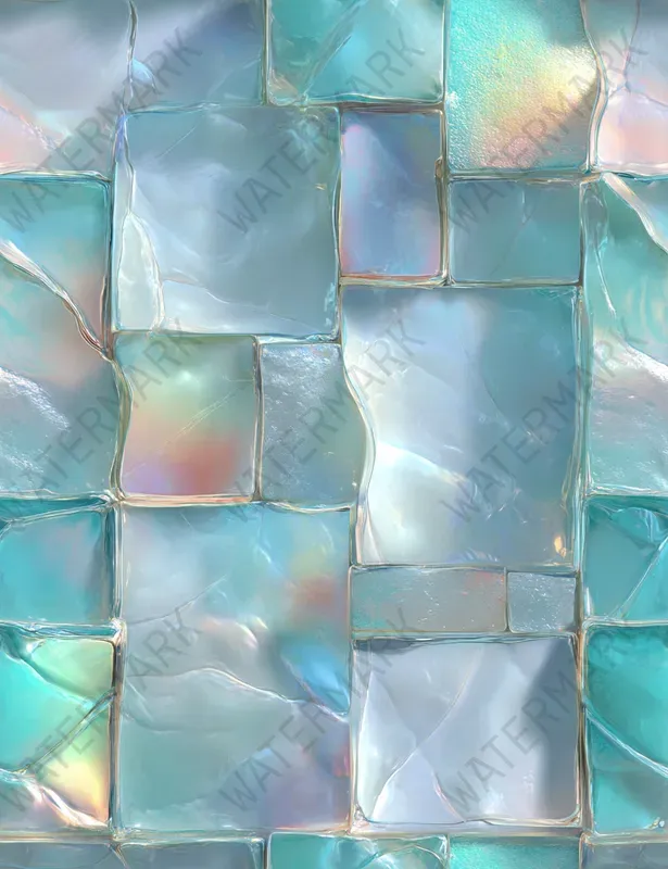 Icy Blue Seamless Pastel Patterns
