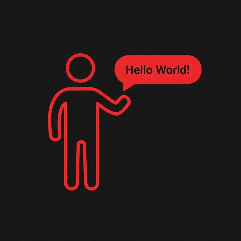 Minimalist Icon Talking Figures