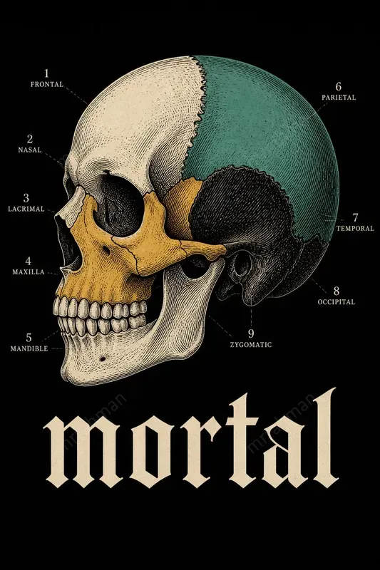 Vintage Anatomical Engraving Art