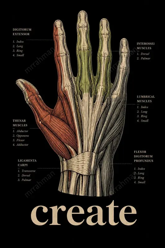Vintage Anatomical Engraving Art