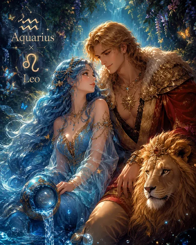 Zodiac Couple Illustration Generator