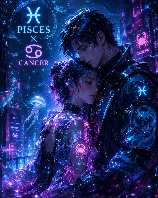 Zodiac Couple Illustration Generator