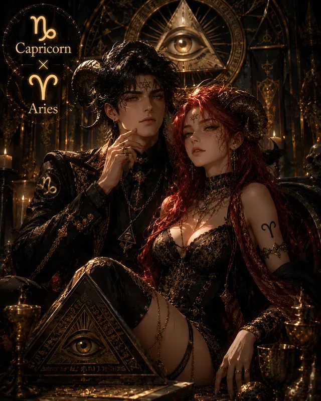 Zodiac Couple Illustration Generator
