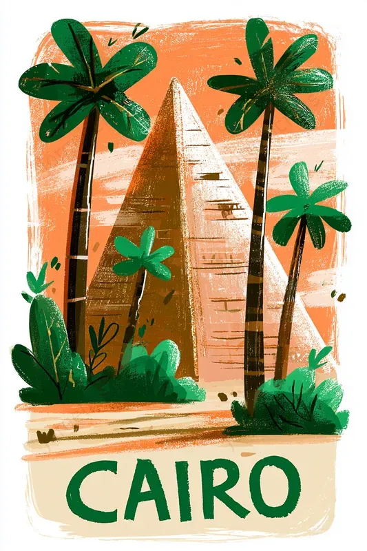 Handpainted City Travel Posters