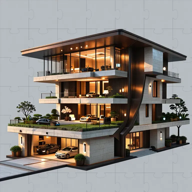 3D Architectural Cutaway Generator