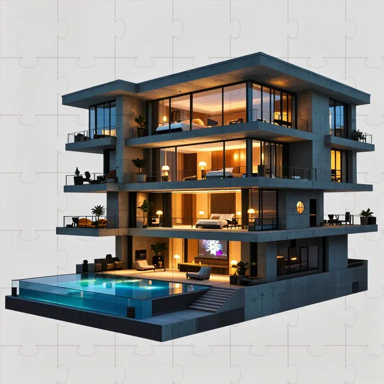 3D Architectural Cutaway Generator