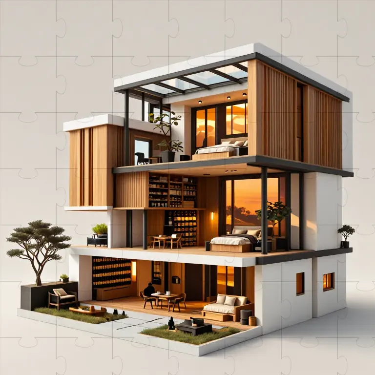 3D Architectural Cutaway Generator