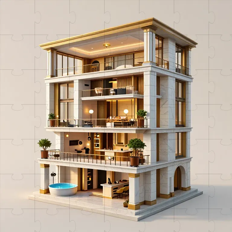 3D Architectural Cutaway Generator