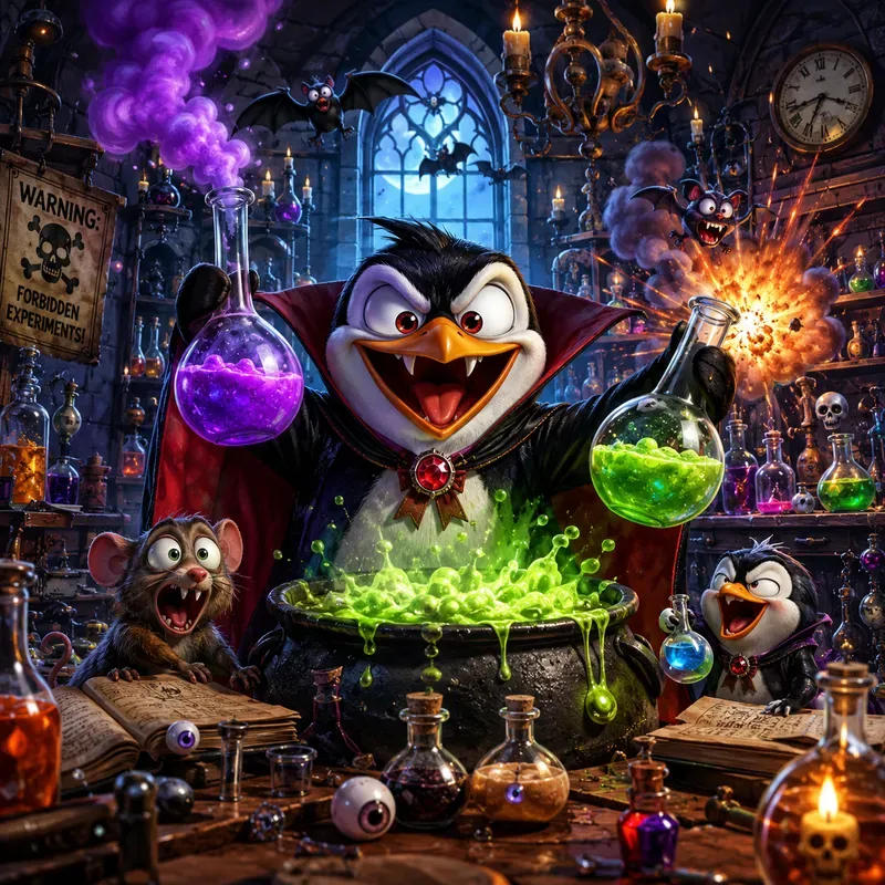 Chaotic Cartoon Lab Mayhems