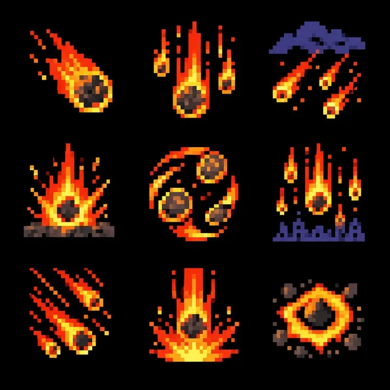 8bit RPG Skill Icon Sprite Sheets