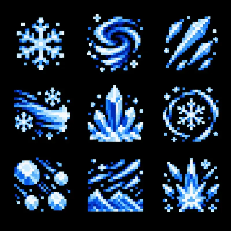 8bit RPG Skill Icon Sprite Sheets
