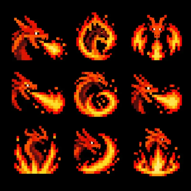 8bit RPG Skill Icon Sprite Sheets