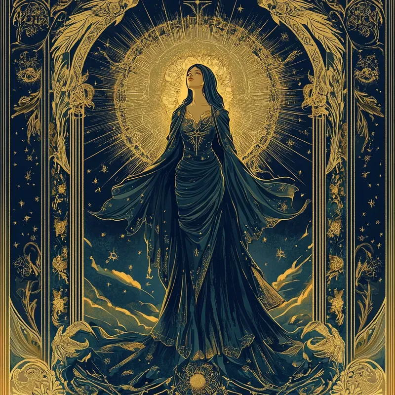 Mystical Baroque Tarot Illustrations