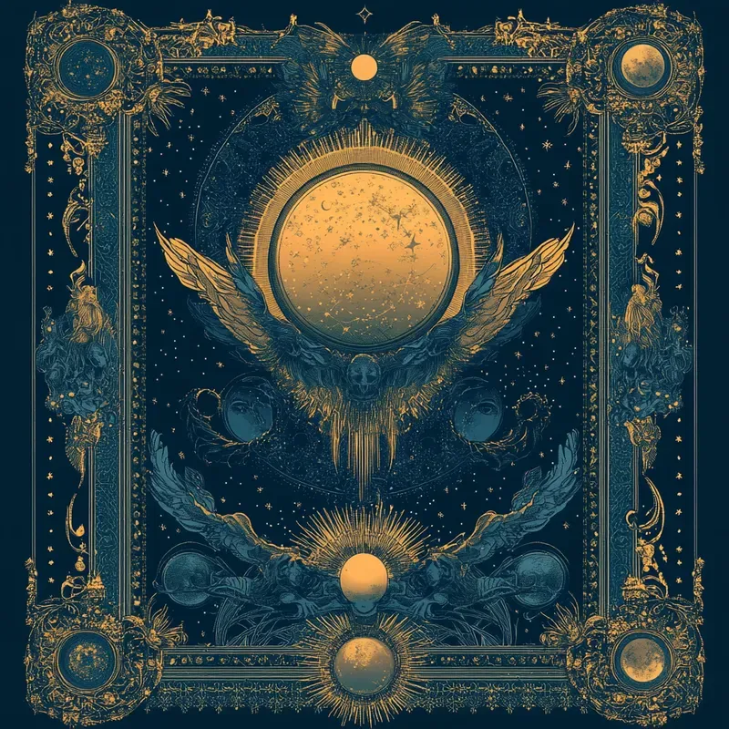 Mystical Baroque Tarot Illustrations