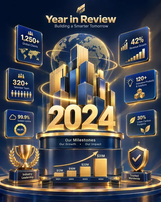 3D Annual Report Infographics