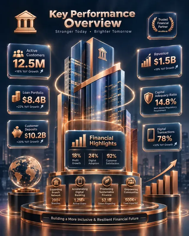 3D Annual Report Infographics