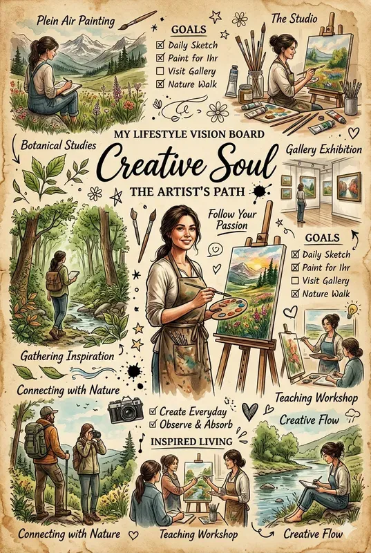 Lifestyle Vision Board Collage Creators