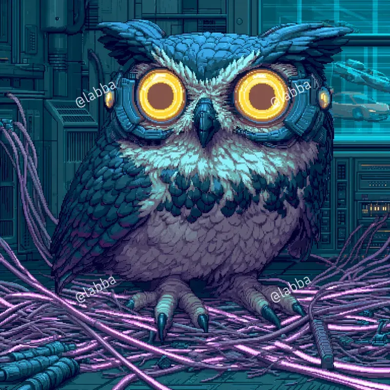 Retro 16 Bit Cyberpunk Pixel Art