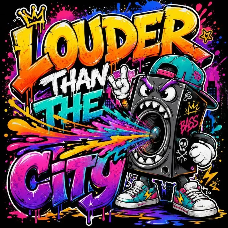 Urban Graffiti Word Art Explosions
