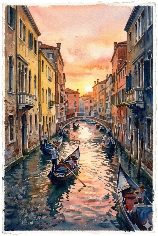 Custom City Watercolor Wall Art Assets