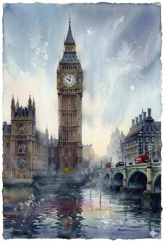 Custom City Watercolor Wall Art Assets