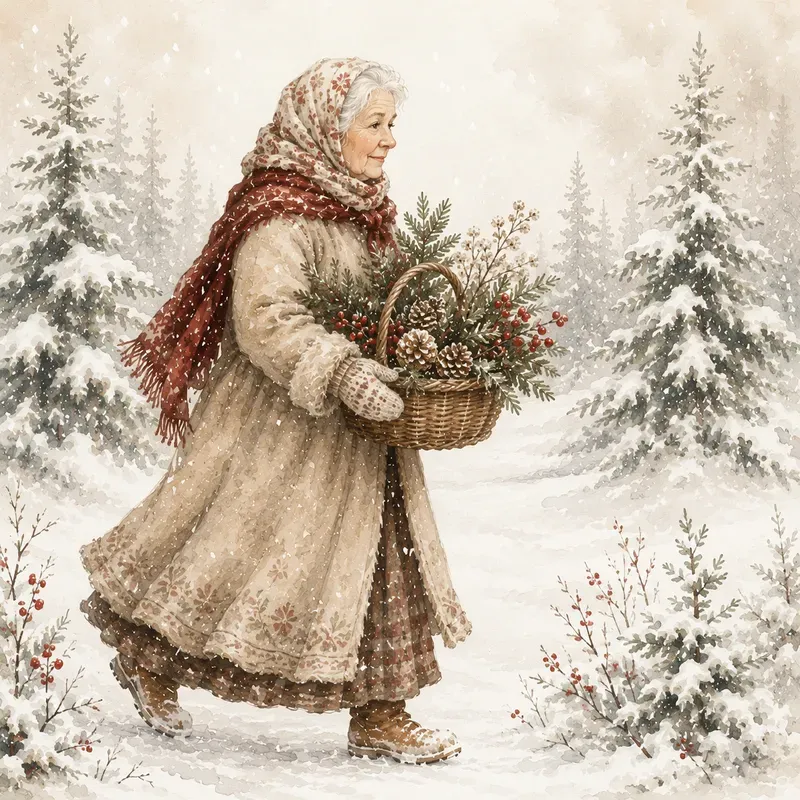 Vintage Winter Watercolor Sets