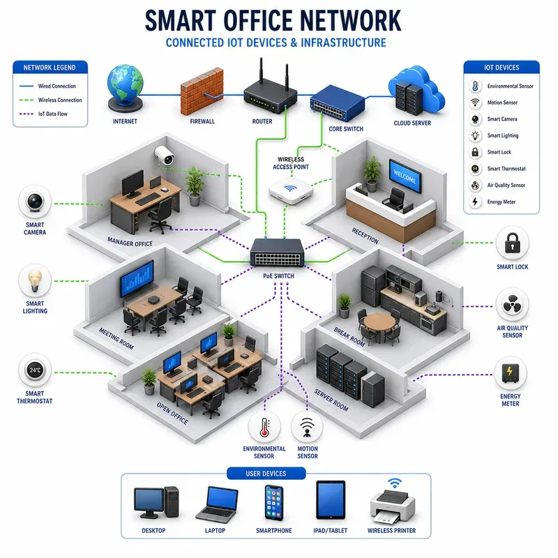 3D Isometric Network Diagrams