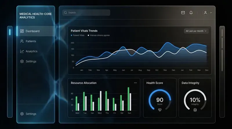 Dark Saas Dashboards Fused Silica UIs